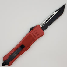 Load image into Gallery viewer, Large Buffalo Cerakote OTF knife, 9.5 inches open
