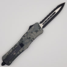 Load image into Gallery viewer, Medium Buffalo OTF knife MILITARY COLORS, 8.2 inches open
