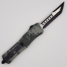 Load image into Gallery viewer, Medium Buffalo OTF knife MILITARY COLORS, 8.2 inches open