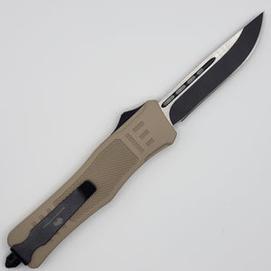 Medium Buffalo OTF knife MILITARY COLORS, 8.2 inches open