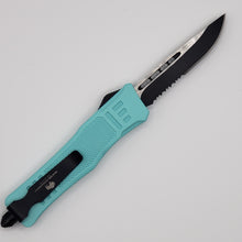 Load image into Gallery viewer, Medium Buffalo OTF knife, 8.2 inches open