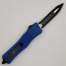 Load image into Gallery viewer, Large Buffalo Cerakote OTF knife, 9.5 inches open