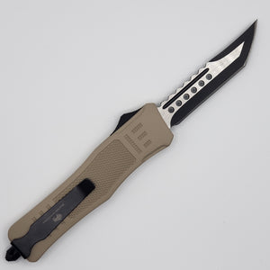 Large Buffalo Devil Dog OTF knife, 9.5 inches open