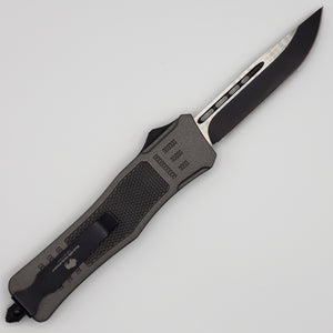 Medium Buffalo OTF knife MILITARY COLORS, 8.2 inches open